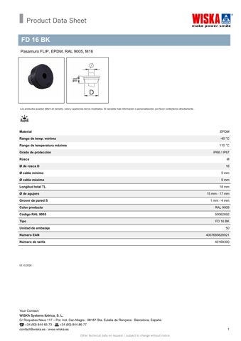 WISKA FD 16 BK – Drawing (e0064b92f668_S1-1 S. 1)