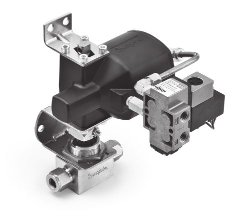 Swagelok 133 Series Pneumatic Spring Return Actuator – Photo (Swagelok datasheet S. 5)