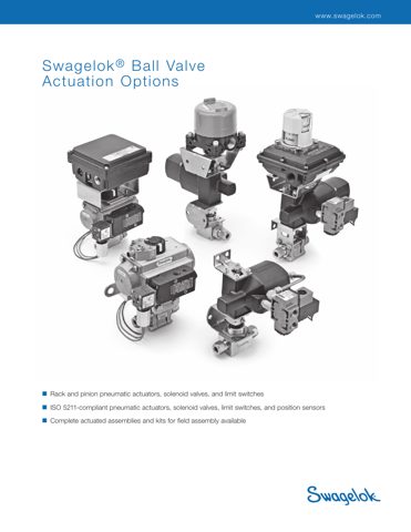 Swagelok 133 Series Pneumatic Spring Return Actuator – Drawing (Swagelok datasheet S. 1)
