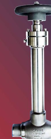 Crane ChemPharma & Energy CRANE® CRYOGENICS T-Globe Lift Check Valves – Photo (Crane ChemPharma & Energy datasheet S. 1)