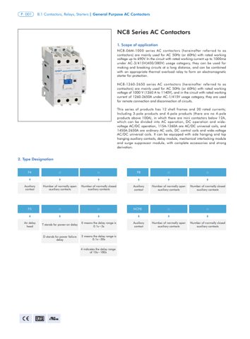 Chint NC8 AC Contactor – Page preview (Chint datasheet S. 1)