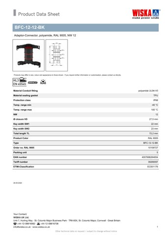 WISKA BFC-12-12-BK – Drawing (50903aed706d_S1-1 S. 1)