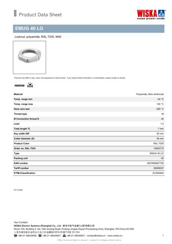 WISKA EMUG 40 LG – Drawing (4a95b2940f33_S1-1 S. 1)