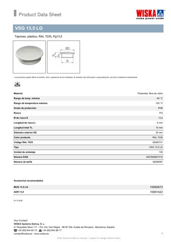 WISKA VSG 13,5 LG – Drawing (f366b3bf1528_S1-1 S. 1)