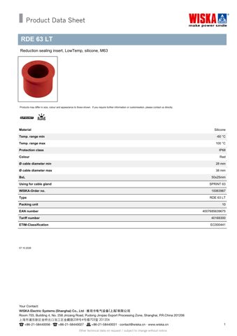 WISKA RDE 63 LT – Drawing (968f5cbf2269_S1-1 S. 1)