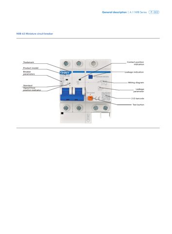 Chint NXB-63G Moulded Case Circuit Breaker – Drawing (Chint datasheet S. 2)