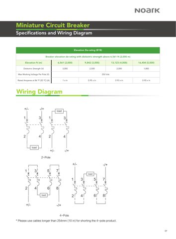 Chint B1B UL489 SC Miniature Circuit Breaker – Drawing (Chint datasheet S. 8)