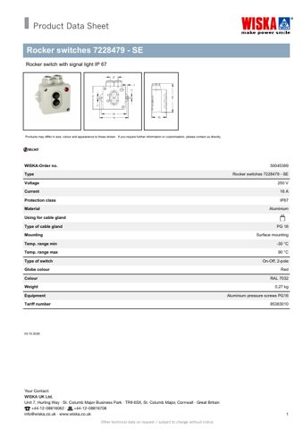 WISKA Rocker switches 7228479 - SE – Page preview (c06e5c6a5eaa_S1-1 S. 1)