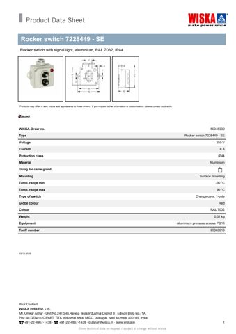 WISKA Rocker switch 7228449 - SE – Page preview (038954a50b9c_S1-1 S. 1)