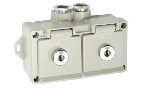 WISKA Schuko double socket 7229441 - SE – Photo (e3bf40949c8c_S1-1 S. 1)