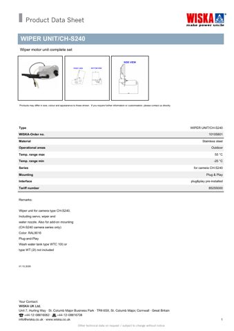 WISKA WIPER UNIT/CH-S240 – Page preview (ddb6aee6bafc_S1-1 S. 1)