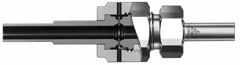 Swagelok Manguito corto VCR de Acero inox. 316L VAR para soldadura de tubo a tope, 1/2 pulg. VCR x 3/8 x 0,035 pulg. TBW, Extensión de 6,4 mm (0,25 pulg.), Limpieza SC-0 – Photo (Swagelok datasheet S. 3)