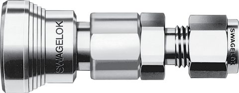 Swagelok Protector Espiga enchufe rápido para instrumentación de acero inox. serie QC de 1/4 pulg. – Photo (Swagelok datasheet S. 6)