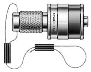 Swagelok Protector Espiga enchufe rápido para instrumentación de acero inox. serie QC de 1/4 pulg. – Photo (Swagelok datasheet S. 7)