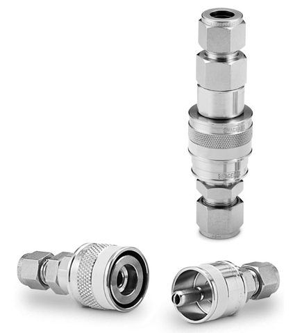 Swagelok Protector Espiga enchufe rápido para instrumentación de acero inox. serie QC de 1/4 pulg. – Photo (Swagelok datasheet S. 8)