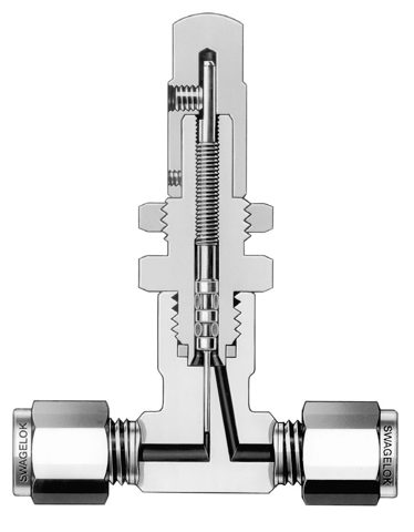 Swagelok Válvula de regulación de medio caudal de acero inox., 1/8 pulg. NPT hembra – Photo (Swagelok datasheet S. 2)