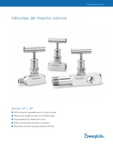 Swagelok Válvula de macho cónico con bonete roscado de acero inox., asiento de Acetal, 1/4 pulg. NPT hembra – Drawing (Swagelok datasheet S. 1)