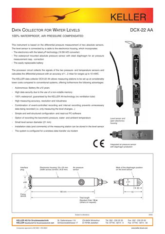 Keller Druckmesstechnik DCX-22AA – Drawing (84f97b74e396_S1-1 S. 1)