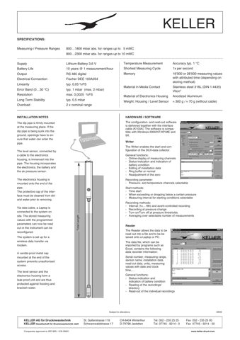 Keller Druckmesstechnik DCX-22AA – Drawing (726b0205dc49_S1-2 S. 2)