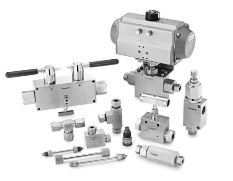 Swagelok Válvula de aguja de alta presión de acero inox., rosca hembra paralela 9/16-18 – Photo (Swagelok datasheet S. 1)