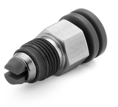 Swagelok Croix série IPT en acier inoxydable 316, raccordement fileté à extrémité conique 3/8 po moyenne pression, 1379 bar (20 000 psi) – Photo (Swagelok datasheet S. 5)