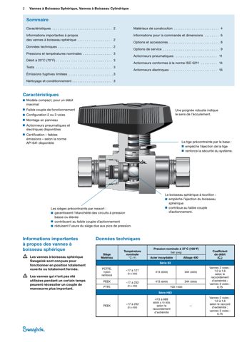 Swagelok Vanne à boisseau sphérique 3 voies haute pression 3 pièces en acier inoxydable, sièges en PCTFE, raccord pour tube 3/8 po x raccord pour tube 3/8 po x filetage  – Drawing (Swagelok datasheet S. 2)