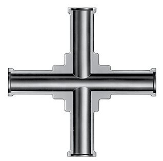 Swagelok Croix union Micro-Fit® en acier inoxydable 316L VIM-VAR, diam. ext. 3/8 po – Photo (Swagelok datasheet S. 12)