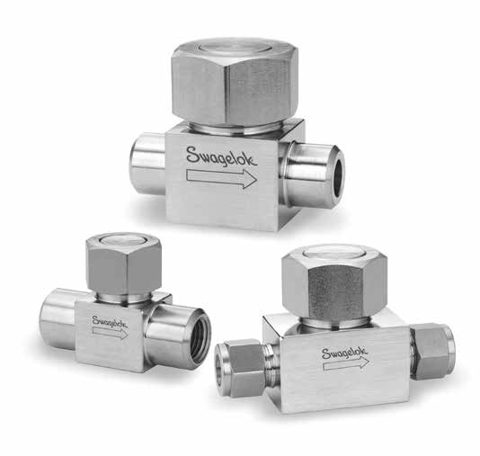 Swagelok Clapet anti-retour à levée verticale en acier inoxydable, Cv de 2,20, filetage NPT femelle 1/2 po – Photo (Swagelok datasheet S. 1)