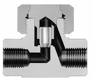 Swagelok Clapet anti-retour à levée verticale en acier inoxydable, Cv de 2,20, filetage NPT femelle 1/2 po – Photo (Swagelok datasheet S. 1)