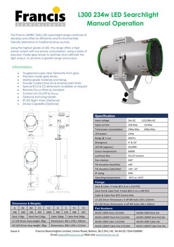 FRANCIS L300DP Deck Ped 115 – Drawing (230ba30beb82_S1-1 S. 1)