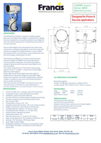 FRANCIS LX300RC – Drawing (0cddf45c8b44_S1-1 S. 1)