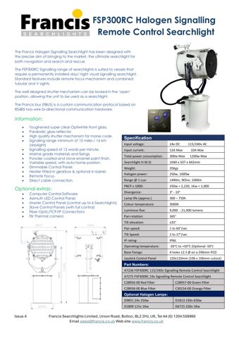 FRANCIS FSP300RC – Drawing (697277367856_S1-1 S. 1)