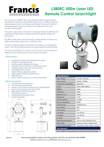 FRANCIS L380RC 500w Laser LED – Drawing (f6959922dd4b_S1-1 S. 1)