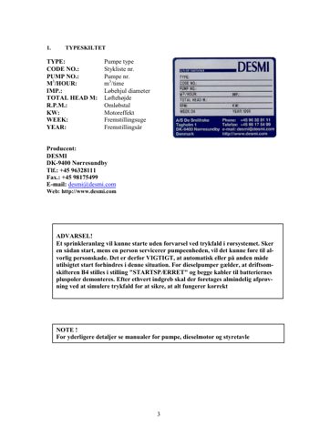 DESMI, A/S De Smithske 125 med IVECO 8061I40.05 – Page preview (f32dd8a15d4e74b0c62b2f971a4110e73caff576638f1f18e165826254164484 S. 3)