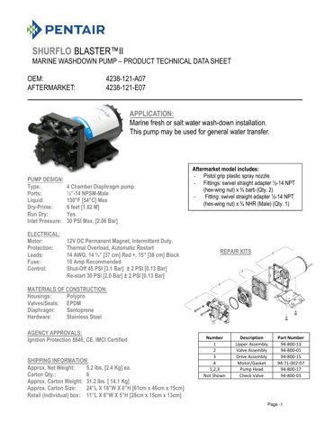 SHURflo 4238-121-A07 12V – Drawing (5a9d7f72b90f_S1-1 S. 1)