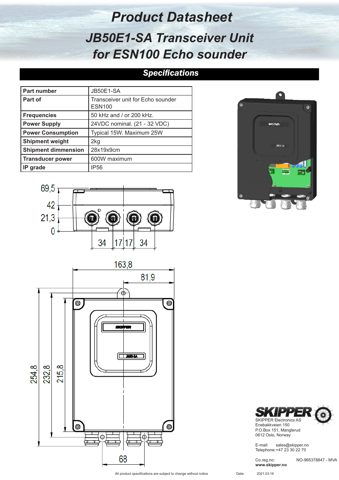 Jotron JB50E1-SA – Drawing (c3f937c40f4a_S1-1 S. 1)
