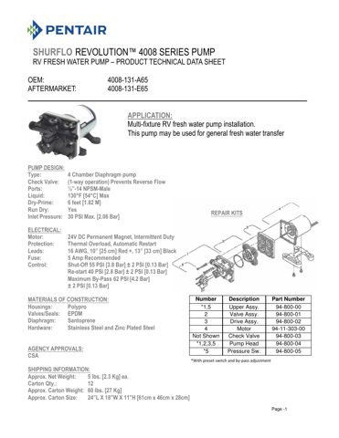 SHURflo 4008-131-E65 – Drawing (da54937ac6d6_S1-1 S. 1)