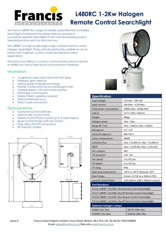 FRANCIS L480RC 1-2Kw – Drawing (c465a3e15a1d_S1-1 S. 1)