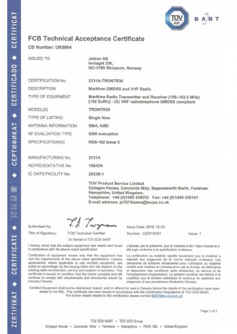 Jotron Tron TR30 – Page preview (aef957ba291a_S1-1 S. 1)