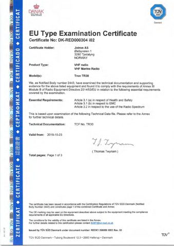 Jotron Tron TR30 – Page preview (cfe768fa8dec_S1-1 S. 1)