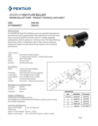 SHURflo 3300-000 12V DC – Drawing (eed79287c7ba_S1-1 S. 1)