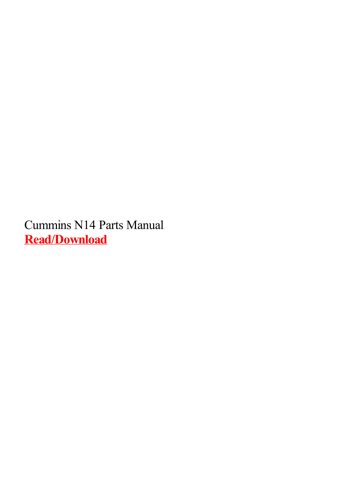 Cummins NTA-14-C – Drawing (081ae035505c_S1-1 S. 1)