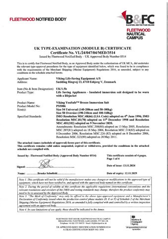 Viking Life-Saving Equipment PS5006 – Drawing (b7c501b99796_S1-1 S. 1)