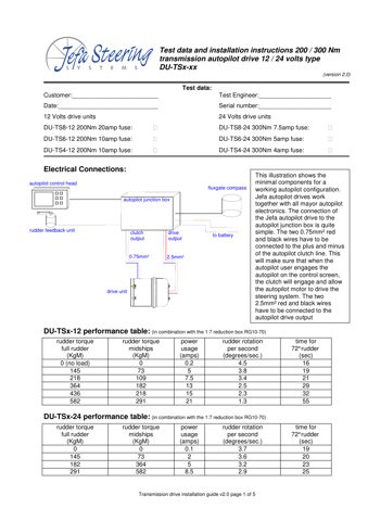 JEFA Steering DU-TS8-24 – Drawing (c18a20355b9c_S1-1 S. 1)