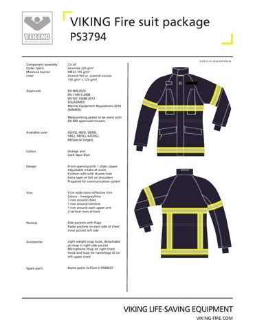 Viking Life-Saving Equipment PS3794 – Drawing (270190a1f1d7_S1-2 S. 1)