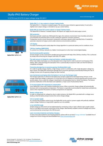 Victron Energy Skylla-IP65 – Drawing (3fce8a6a401b_S1-1 S. 1)