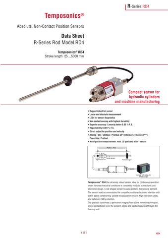 Temposonics RD4 – Drawing (b140102ab807_S1-2 S. 1)