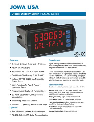 Jowa PD6000 Series – Zeichnung (db9ba533f08b_S1-1 S. 1)