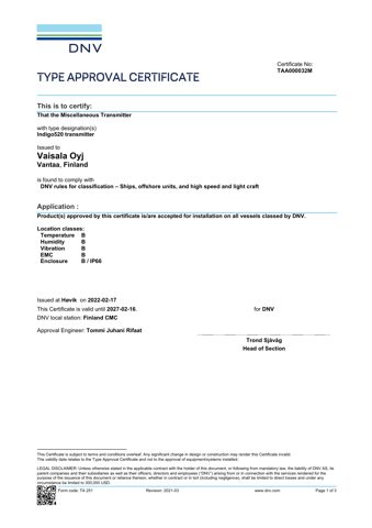 Vaisala Indigo520 transmitter – Drawing (793ec831394a_S1-1 S. 1)