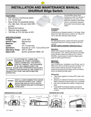 SHURflo 911-1004 – Drawing (861c8aca97ce_S1-2 S. 1)